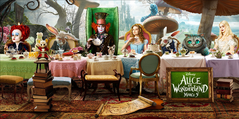 Tim-burton-Alice-in-wonderland-tea-party-poster