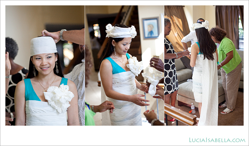 Bridal Shower Game Paper Wedding Dress