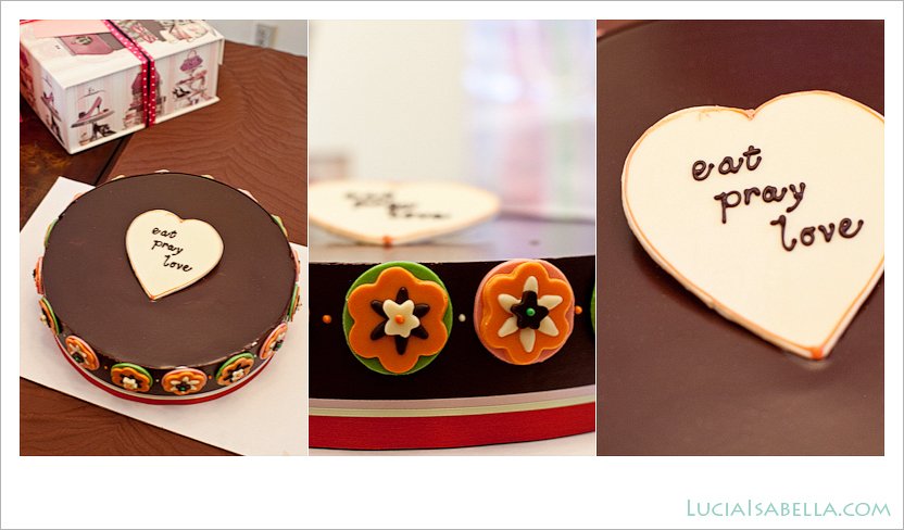 Eat Pray Love Whimsical Cake Design