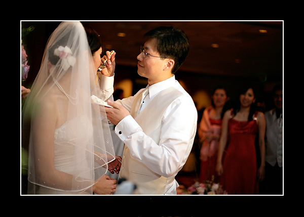 Henry Lucia Wedding Cake Cutting Westin Pasadena