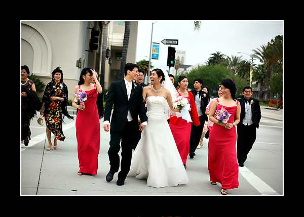 Henry Lucia Wedding party Pasadena Westin Hotel