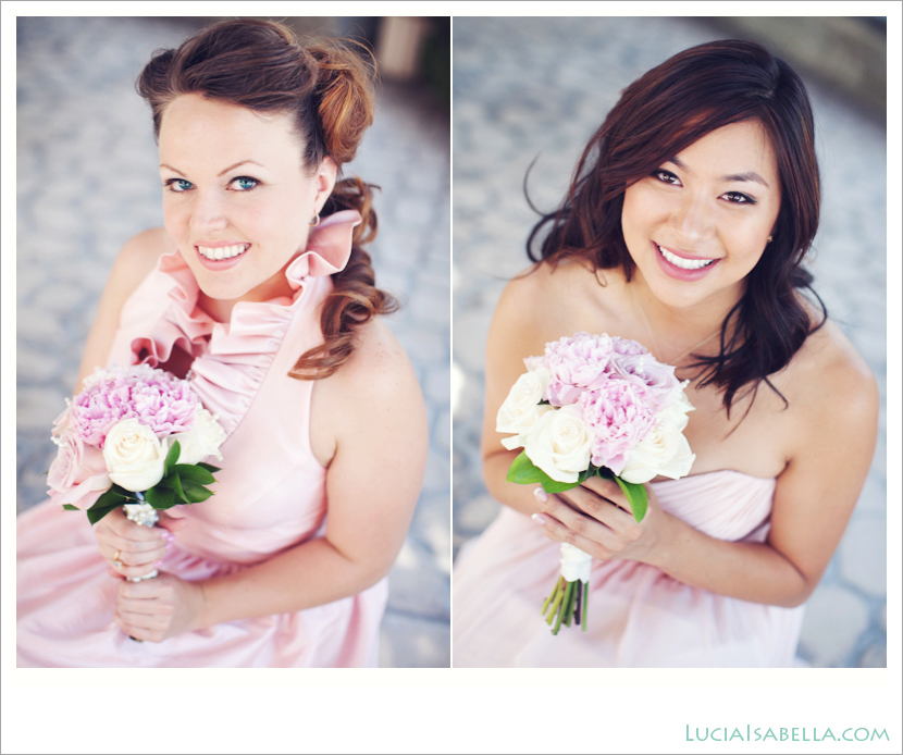 bridesmaid-pink-ivory-peony-rose-halter-dress