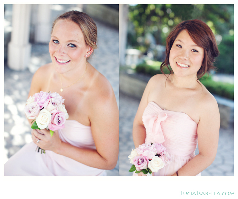 bridesmaid-pink-ivory-peony-rose-strapless-dress